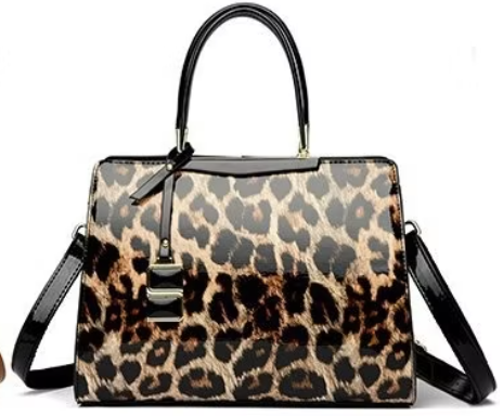 Ladies Elegant Crocodile Pattern Leopard Handbag, Cross Body Style